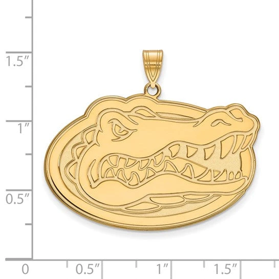 10k Yellow Gold LogoArt University Of Florida Gator Extra Large Pendant 4 10k Yellow Gold LogoArt University Of Florida Gator Extra Large Pendant - Image 2