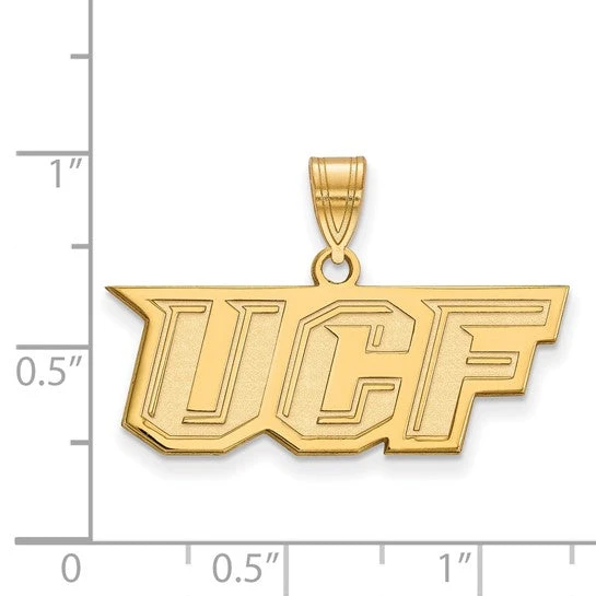 14k Gold LogoArt University Of Central Florida U-C-F Medium Pendant 4 14k Gold LogoArt University Of Central Florida U-C-F Medium Pendant - Image 2