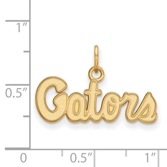 14k Yellow Gold LogoArt University Of Florida Gators Script Extra Small Pendant 4 14k Yellow Gold LogoArt University Of Florida Gators Script Extra Small Pendant - Image 2