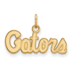 14k Yellow Gold LogoArt University Of Florida Gators Script Extra Small Pendant