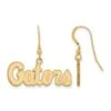 Sterling Silver Gold-plated LogoArt University Of Florida Gators Script Dangle Wire Earrings 2 Sterling Silver Gold-plated LogoArt University Of Florida Gators Script Dangle Wire Earrings -DIAMOND JEWELRY SHOP 4Y048UFL