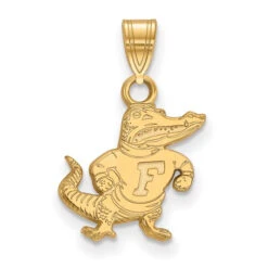 10k Yellow Gold LogoArt University Of Florida Gator Large Pendant
