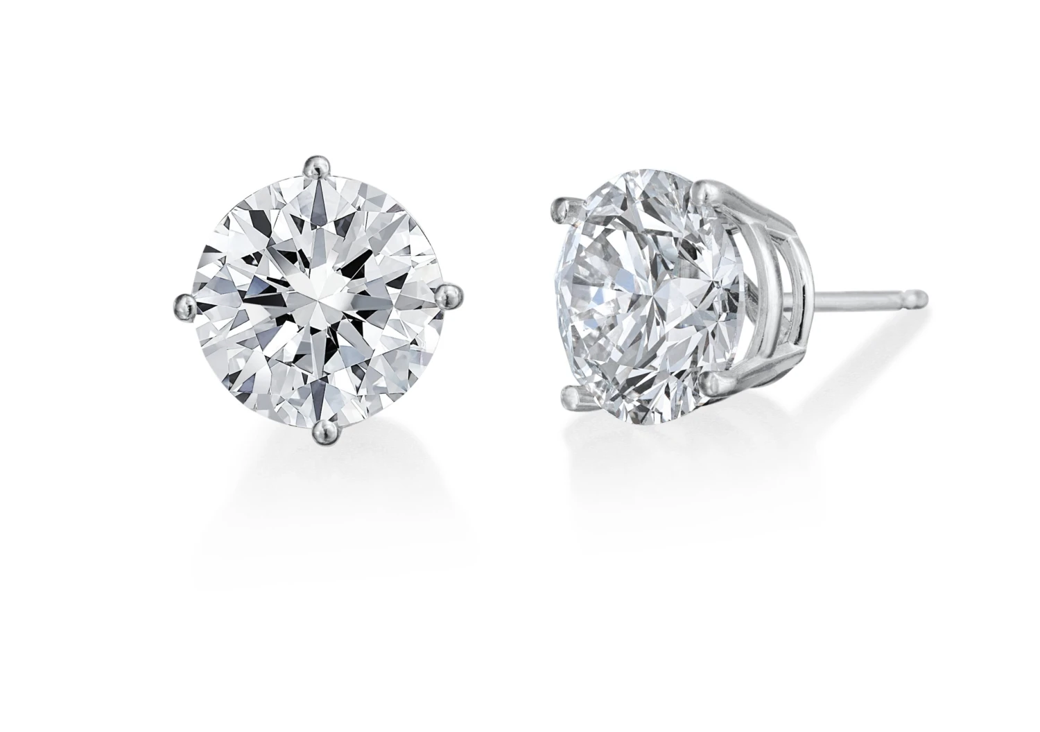 1 CTW Diamond Studs Set In 14K White Gold- IDC Signature Studs Collection 3 1 CTW Diamond Studs Set In 14K White Gold- IDC Signature Studs Collection
