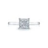 Tacori 18k White Gold Sculpted Crescent Princess Diamond Engagement Ring Setting (0.5 CTW) -DIAMOND JEWELRY SHOP 50pr6 10
