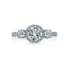Tacori 18k White Gold Dantela Round Diamond Engagement Ring Setting (0.59 CTW) -DIAMOND JEWELRY SHOP 54 2rd65 10