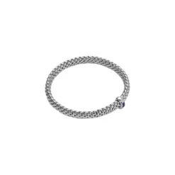 Fope Flex'it Diamond & Sapphire Bracelet 0.04 CTW -Size Medium
