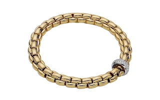 Fope EKA Yellow Gold Diamond Bracelet (0.58CTW) 3 Fope EKA Yellow Gold Diamond Bracelet (0.58CTW)