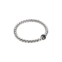 18K White Gold Black Diamond Bracelet -Extra Large