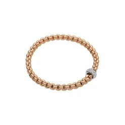 Fope Flex'it 18K Gold Diamond Bracelet (0.37CTW) -DIAMOND JEWELRY SHOP 72110BX PB R XBX