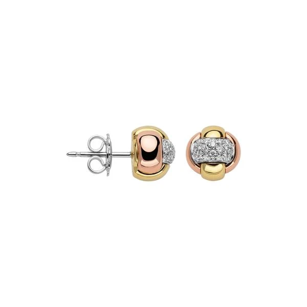 FOPE Pave Ball Stud Earrings 3 FOPE Pave Ball Stud Earrings