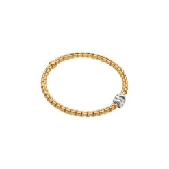 Fope EKA 18K Gold Bracelet With Diamond Accents (0.16CTW)