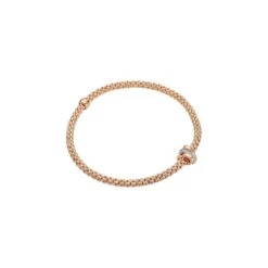 Fope PRIMA 18K Gold & Diamond Rondel Bracelet (0.10CTW) -Size Medium 6 Fope PRIMA 18K Gold & Diamond Rondel Bracelet (0.10CTW) -Size Medium -DIAMOND JEWELRY SHOP 74408BX BB R RBR