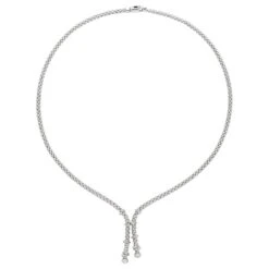 Fope PRIMA 18K Gold Diamond Lariat Necklace (0.14 CTW)