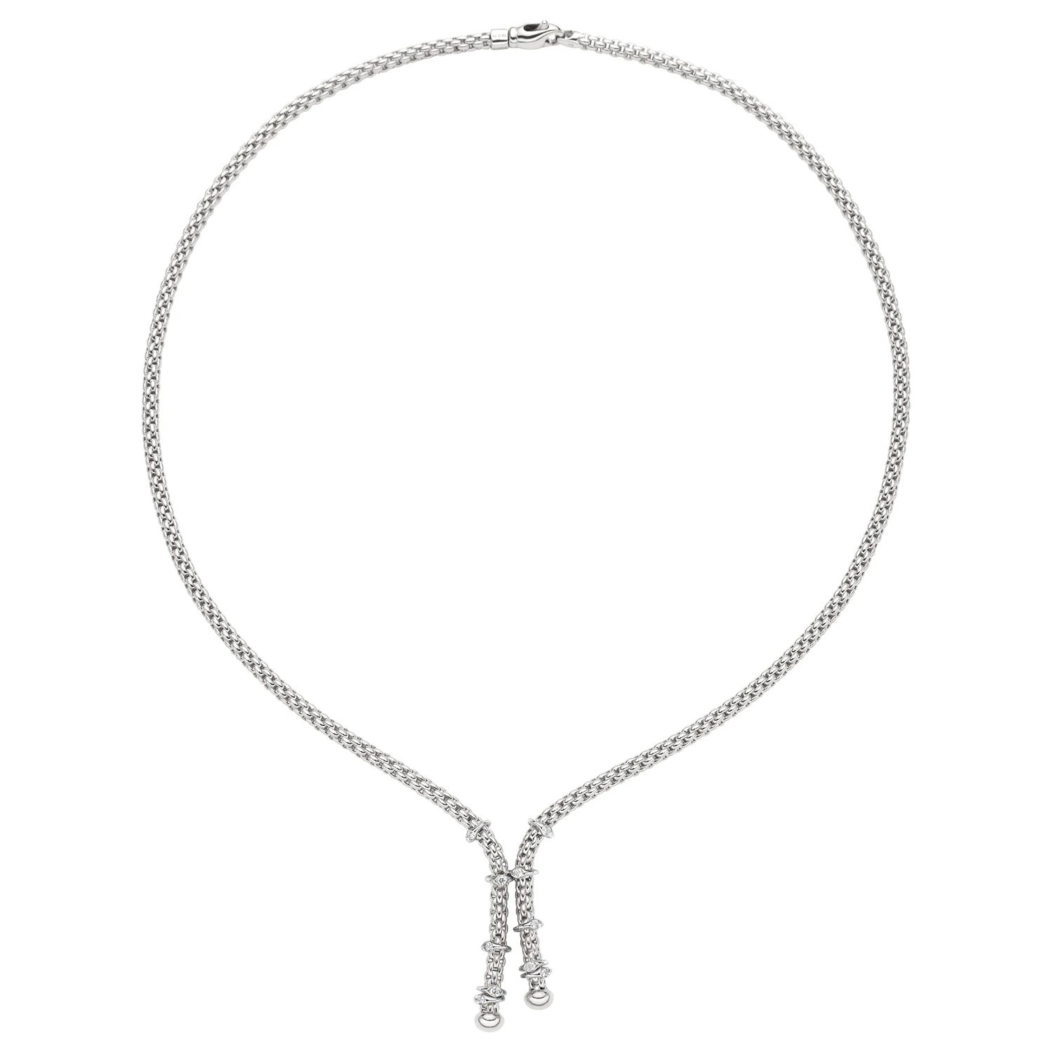 Fope PRIMA 18K Gold Diamond Lariat Necklace (0.14 CTW) 3 Fope PRIMA 18K Gold Diamond Lariat Necklace (0.14 CTW)