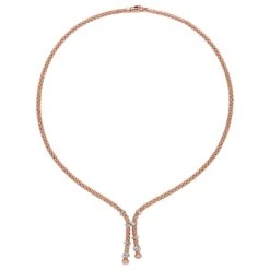 Fope PRIMA 18K Gold Diamond Lariat Necklace (0.14 CTW) 7 Fope PRIMA 18K Gold Diamond Lariat Necklace (0.14 CTW) -DIAMOND JEWELRY SHOP 74608CX BB R XBX