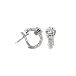 Fope PRIMA Hoops With Diamond Accents (0.08CTW)