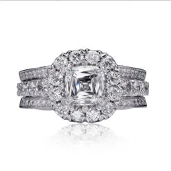 Christopher Designs Crisscut Engagement Ring (1.11 CTW)