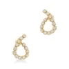 A Link Abbracci 1.43 Ctw 18K Yellow Gold Diamond Loop Earrings -DIAMOND JEWELRY SHOP AER21469BI YQJ000