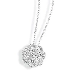 14k Diamond Bouquet Pendant