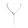 A Link Abbracci 9.57 Ctw Black & White Diamond Lariat Necklace 18K White Gold 2 A Link Abbracci 9.57 Ctw Black & White Diamond Lariat Necklace 18K White Gold -DIAMOND JEWELRY SHOP ANK40177EQ WQQM