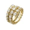 A Link Abbracci 4.20 Ctw Three Row Diamond Wrap Ring 18K Gold -DIAMOND JEWELRY SHOP ARR40140EA YQI065