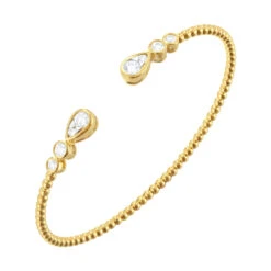 14Kt Yellow Gold Diamond 5/8Ctw Bangle