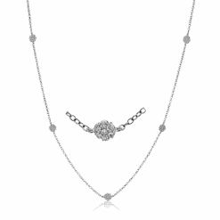 Simon G Ch119 Harmonie Necklace In 18k Gold With Diamonds