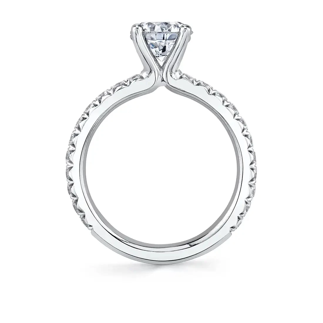Sylvie Vanessa Round Classic Engagement Ring Setting 6 Sylvie Vanessa Round Classic Engagement Ring Setting - Image 4