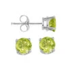 Peridot Studs 4.5mm -DIAMOND JEWELRY SHOP EDR45 4W