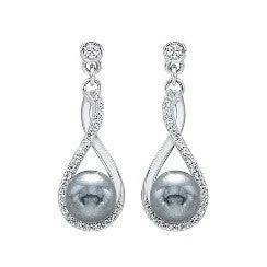 Silver Pearl Shell Earrings