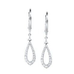 White Gold Diamond Earrings