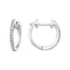 White Gold Diamond Hoops 0.1CTW -DIAMOND JEWELRY SHOP ER10536 1WD
