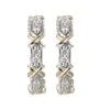 14Kt White Yellow Gold Diamond 1/5Ctw Earring -DIAMOND JEWELRY SHOP ER10623 4WYC