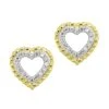 Diamond Heart Earrings -DIAMOND JEWELRY SHOP ER11145 4YB