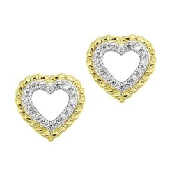 Diamond Heart Earrings