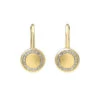 Diamond Eternity Halo Dangle Earrings In 10K Yellow Gold (1/8 CTW) -DIAMOND JEWELRY SHOP ER22496 1YSC