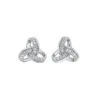 .10 CTW Diamond Studs Set In A Trinity Celtic Knot In 10k White Gold 1 .10 CTW Diamond Studs Set In A Trinity Celtic Knot In 10k White Gold -DIAMOND JEWELRY SHOP ER28825 1WSC