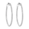 14Kt White Gold Diamond 1 1/2Ctw Earring