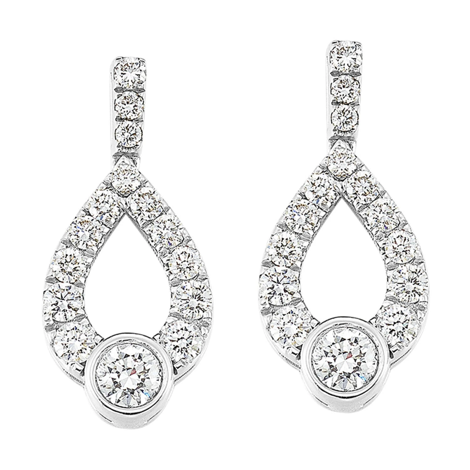 Diamond Earrings -Choose Your Carat Weight 3 Diamond Earrings -Choose Your Carat Weight