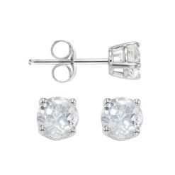 White Topaz Studs 5mm