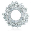 Estate Platinum Fancy Diamond Circle Pin (20CTW) -DIAMOND JEWELRY SHOP Estate20ctwpin