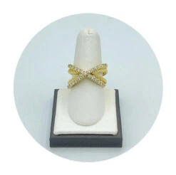 Estate 18K Yellow Gold David Yurman Crossover Ring (0.50CTW)