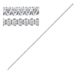 14K Tennis Diamond Bracelet 2 CTW
