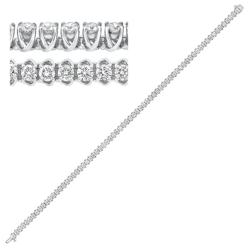 14K Tennis Diamond Bracelet 5 CTW 3 14K Tennis Diamond Bracelet 5 CTW