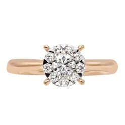 Round Engagement Ring