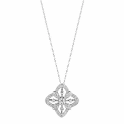 Verragio Large Fiore Diamond Pendant 18K White Gold (0.35CTW)
