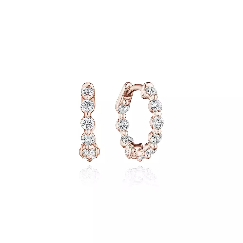 Verragio 16mm Majesty Diamond Inside-Out Hoop 18K Gold (1.05CTW) 5 Verragio 16mm Majesty Diamond Inside-Out Hoop 18K Gold (1.05CTW) - Image 3