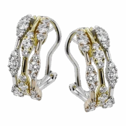 Simon G Le4635 Earrings In 18k Gold With Diamonds