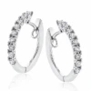 Simon G Le4646 Hoop Earring In 18k Gold With Diamonds -DIAMOND JEWELRY SHOP LE4646 WHITE 18K X 387b829b 2a6e 4067 949a 9256e0e5eb48