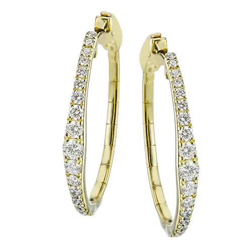 Simon G Le4650 Sg Hoop Earring LE4650-Y 3 Simon G Le4650 Sg Hoop Earring LE4650-Y